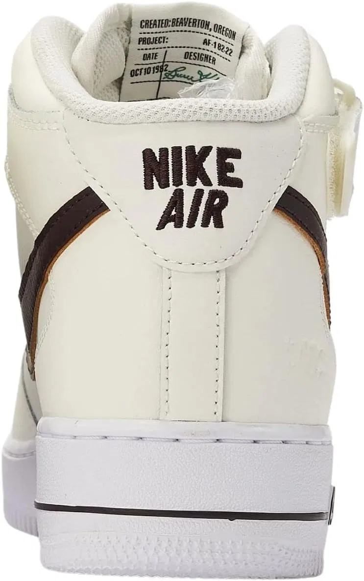 Кроссовки Nike Air Force 1 Mid '07 Lv8 мужские, Sail Brown Basalt Malachite — фото 3