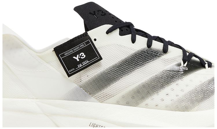 Кроссовки adidas Y-3 Adizero Adios Pro 3 'White', белый — фото 2