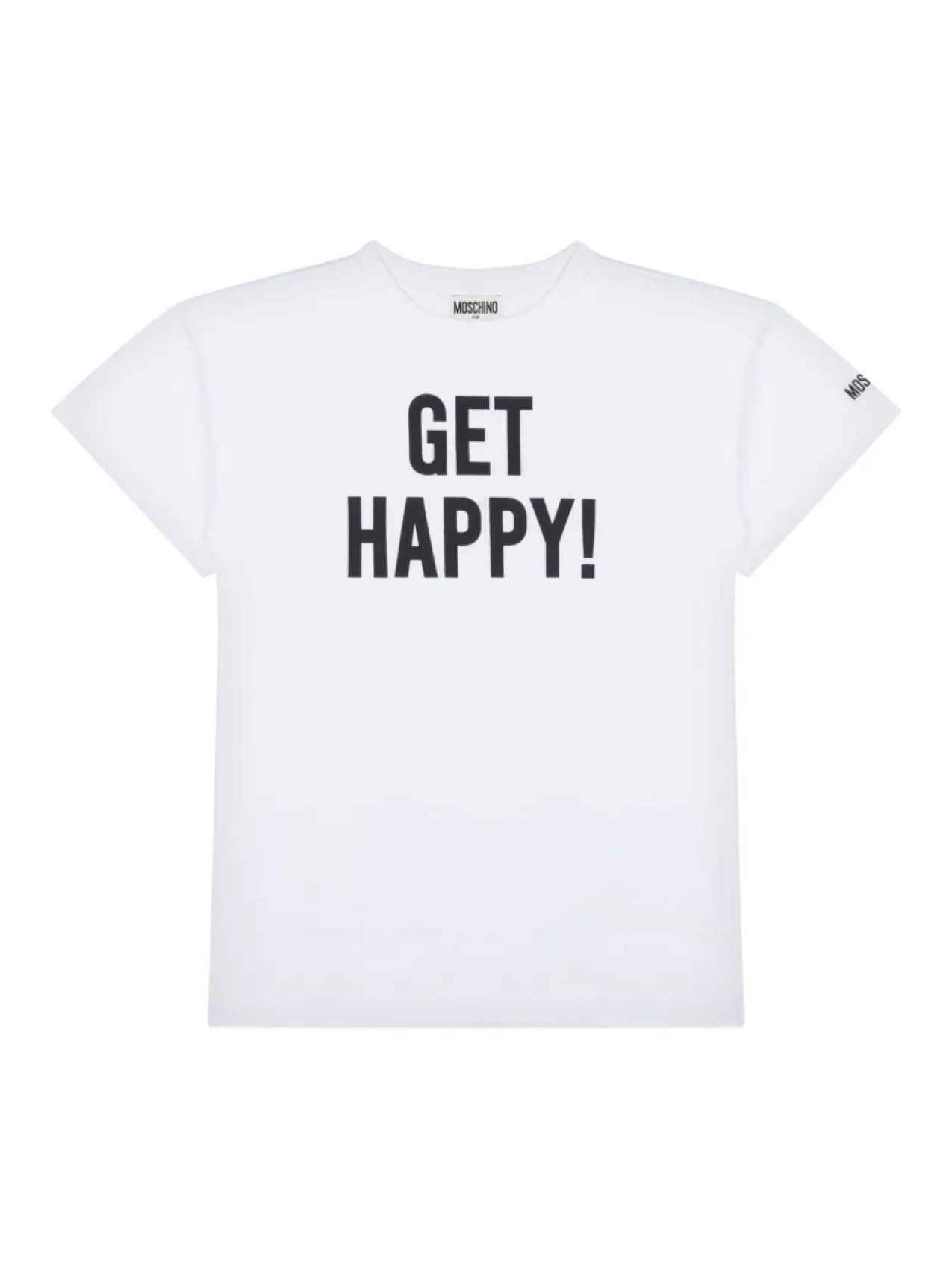 

Moschino Kids футболка с надписью, белый