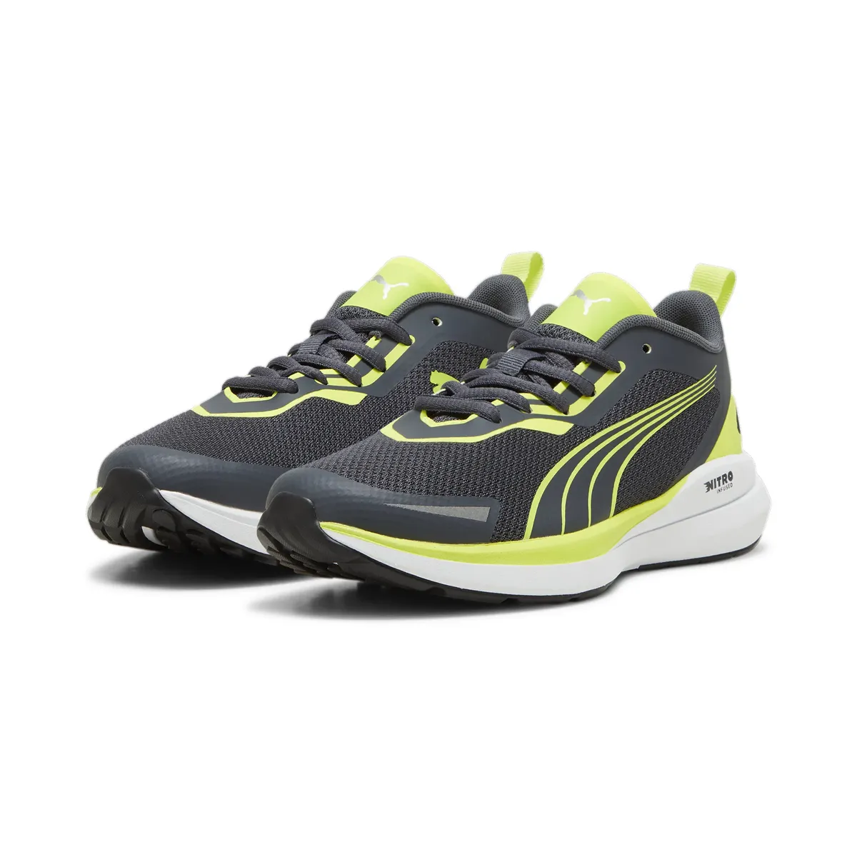 

Кроссовки PUMA "Кроссовки PUMA Kruz NITRO Молодежные", цвет Strong Gray Lime Pow White Green