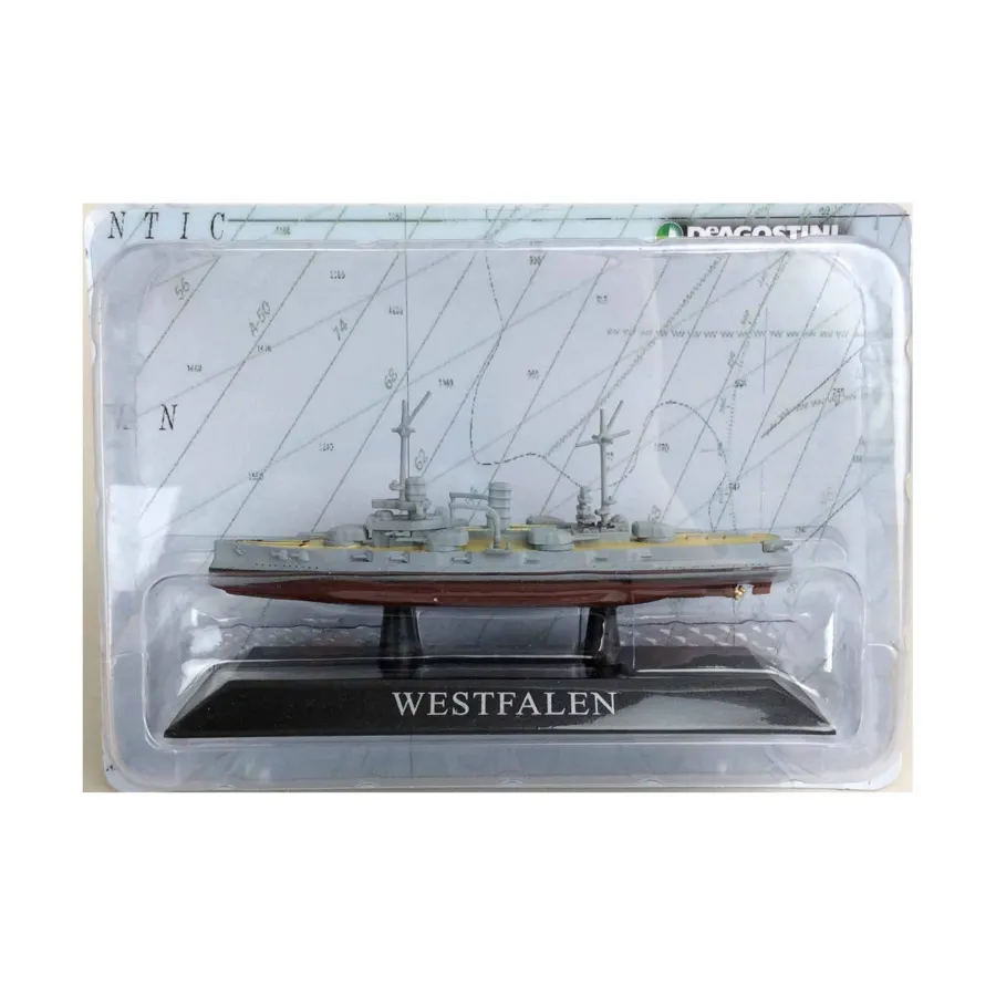 

Немецкий линкор морской пехоты Kaiserliche SMS Westfalen 1909 г., Seacraft (DeAgostini)