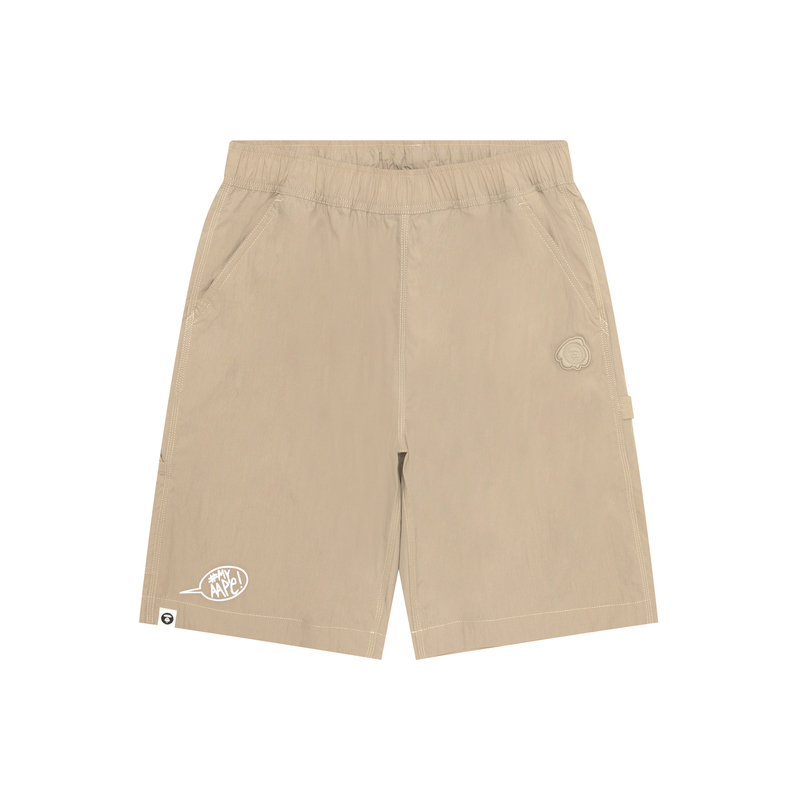 

Шорты с нашивкой логотипа A Bathing APE Aape, светло-бежевый