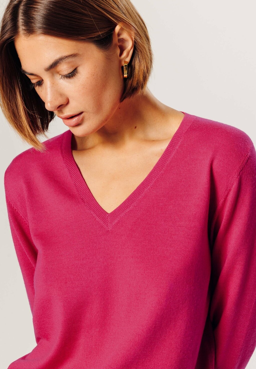 

Джемпер V-NECK Rodier, розовый