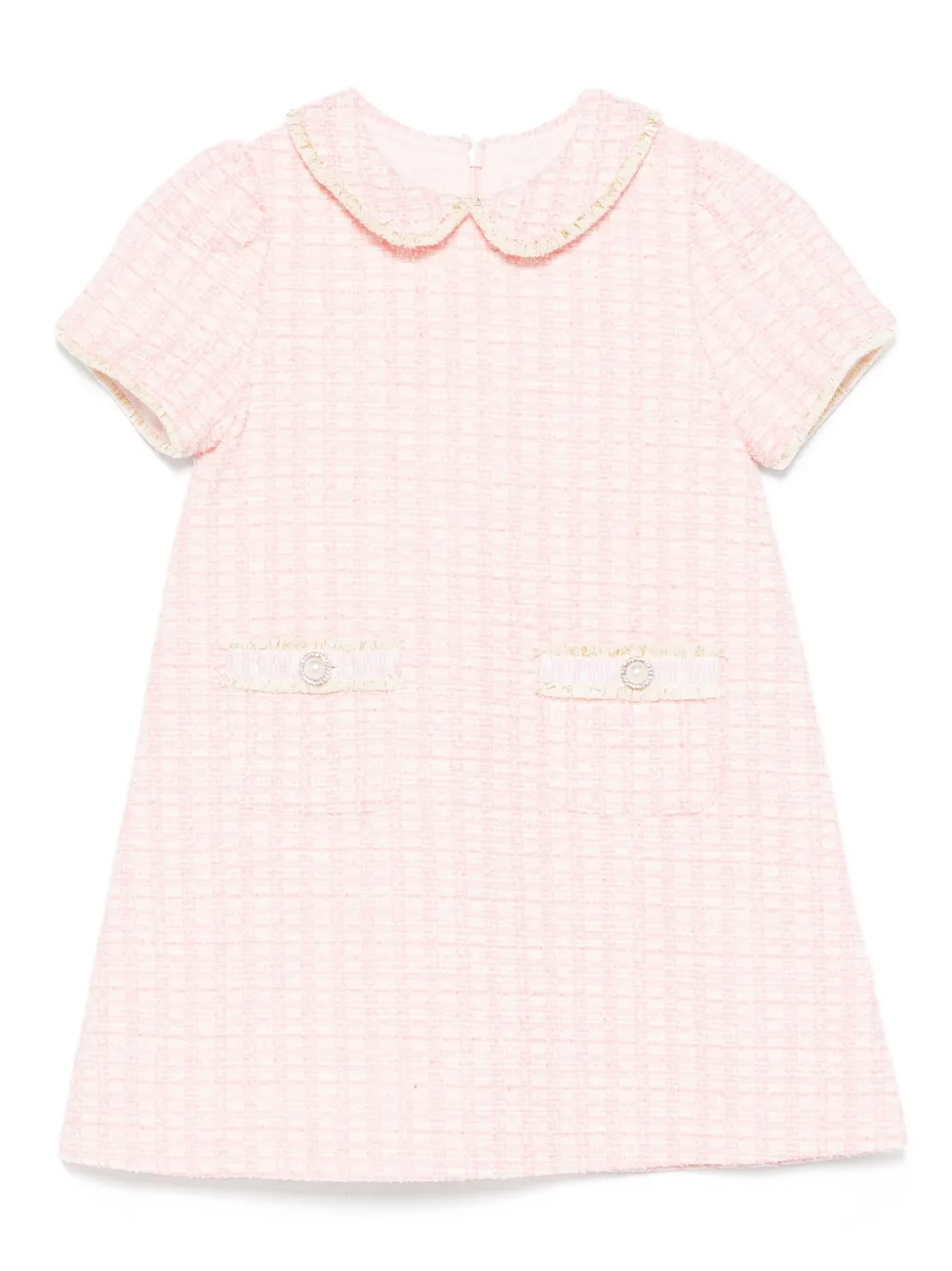 

Твидовое платье с воротником Питер Пэн Patachou, розовый