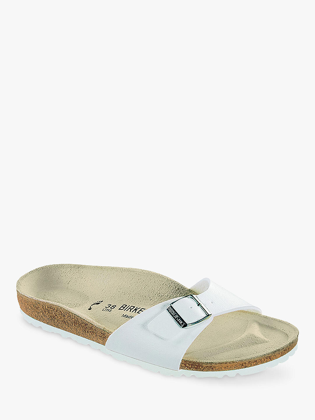 

Сандалии Birkenstock Madrid узкого кроя Birko Flor, белые
