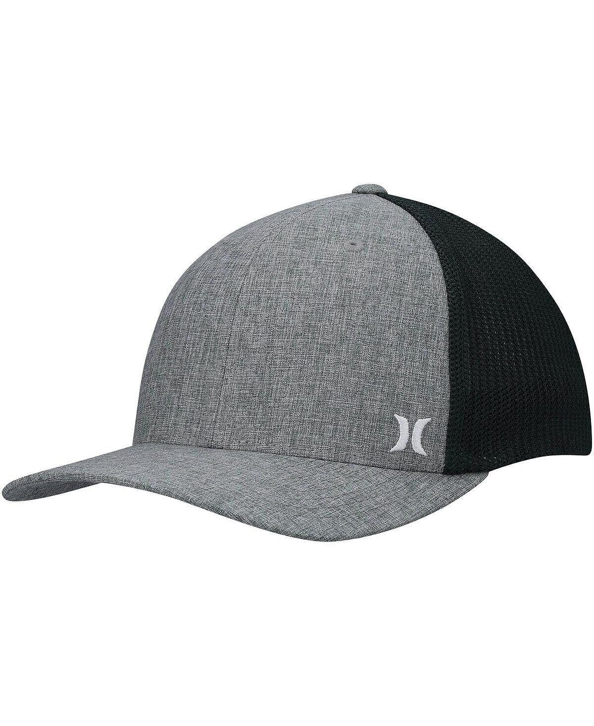 

Мужская серая шляпа с логотипом Mini Icon Trucker Flex Fit Hurley