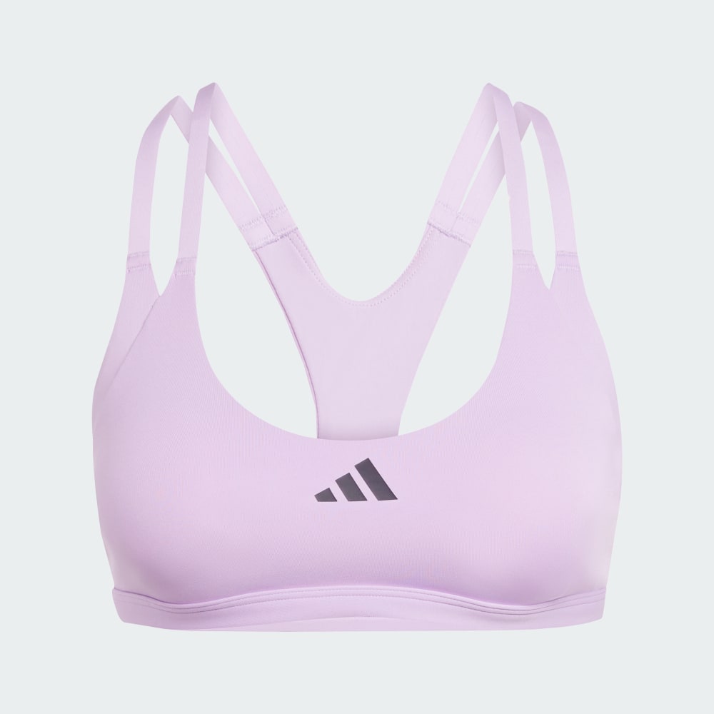

Спортивный бра Adidas Aeroimpact Luxe Training Light-Support, сливовый