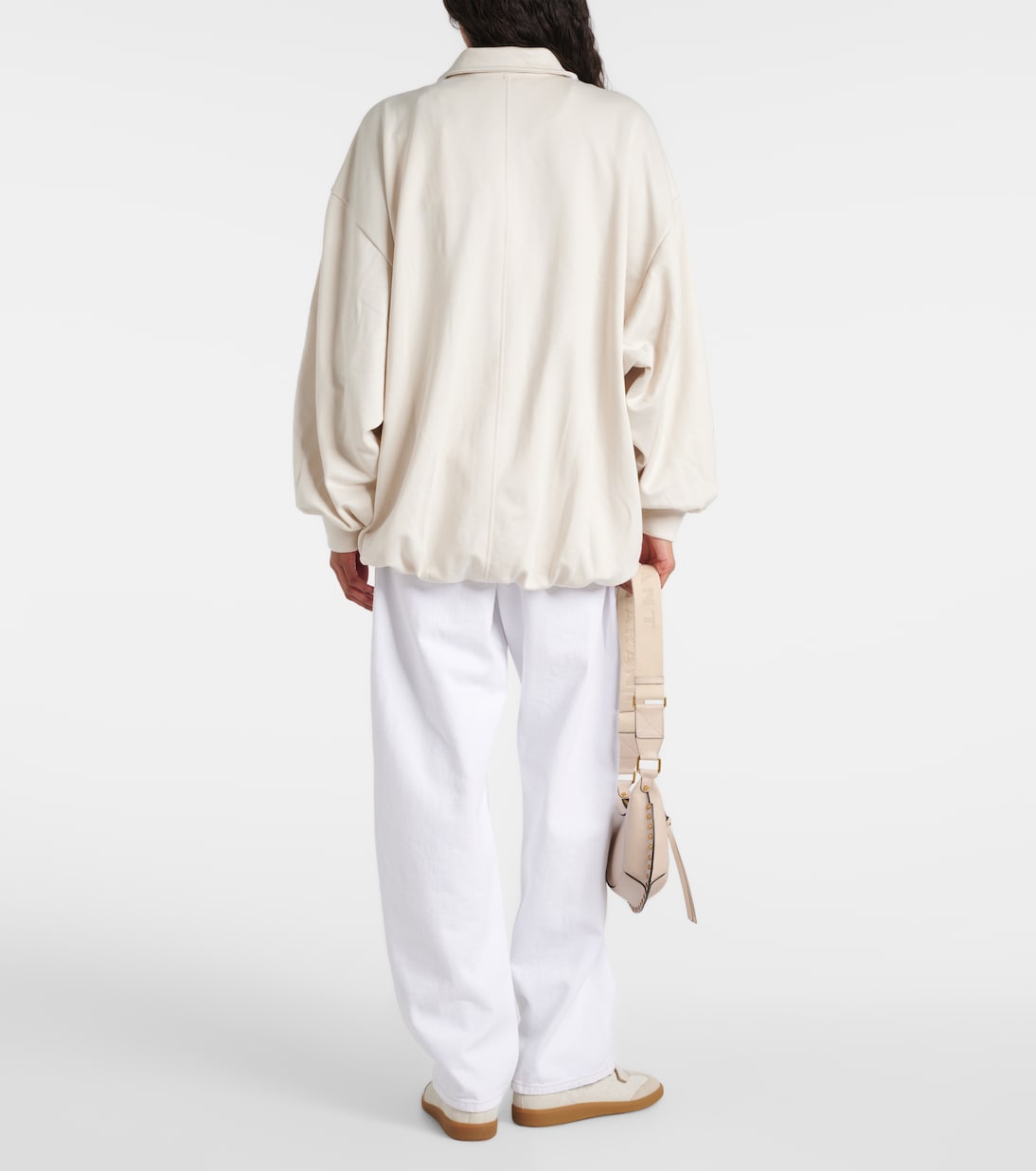 Спортивная куртка Rejane свободного кроя Isabel Marant, экрю — фото 3