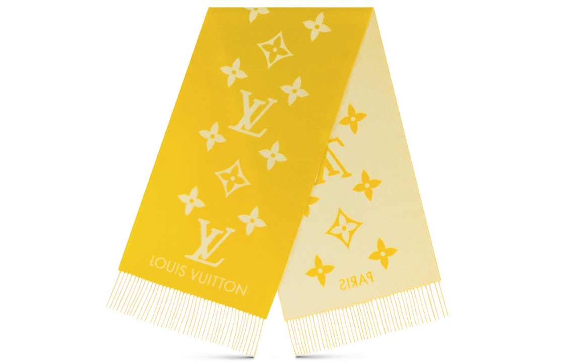 

LOUIS VUITTON Рейкьявикский вязаный шарф женский, Yellow