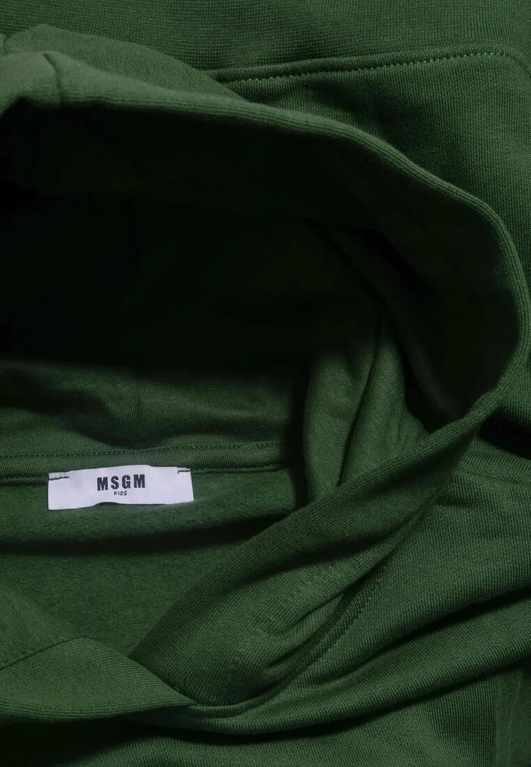 Худи детское, хлопок, белый Msgm — фото 3