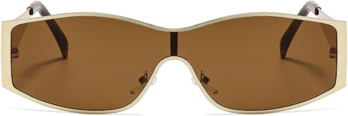 

Винтажные солнцезащитные очки Polygon Cat Eye для женщин, модные дизайнерские очки с защитой от УФ-излучения UV400, мужские солнцезащитные очки в стиле панк 98127 Melrose, Gold Brown