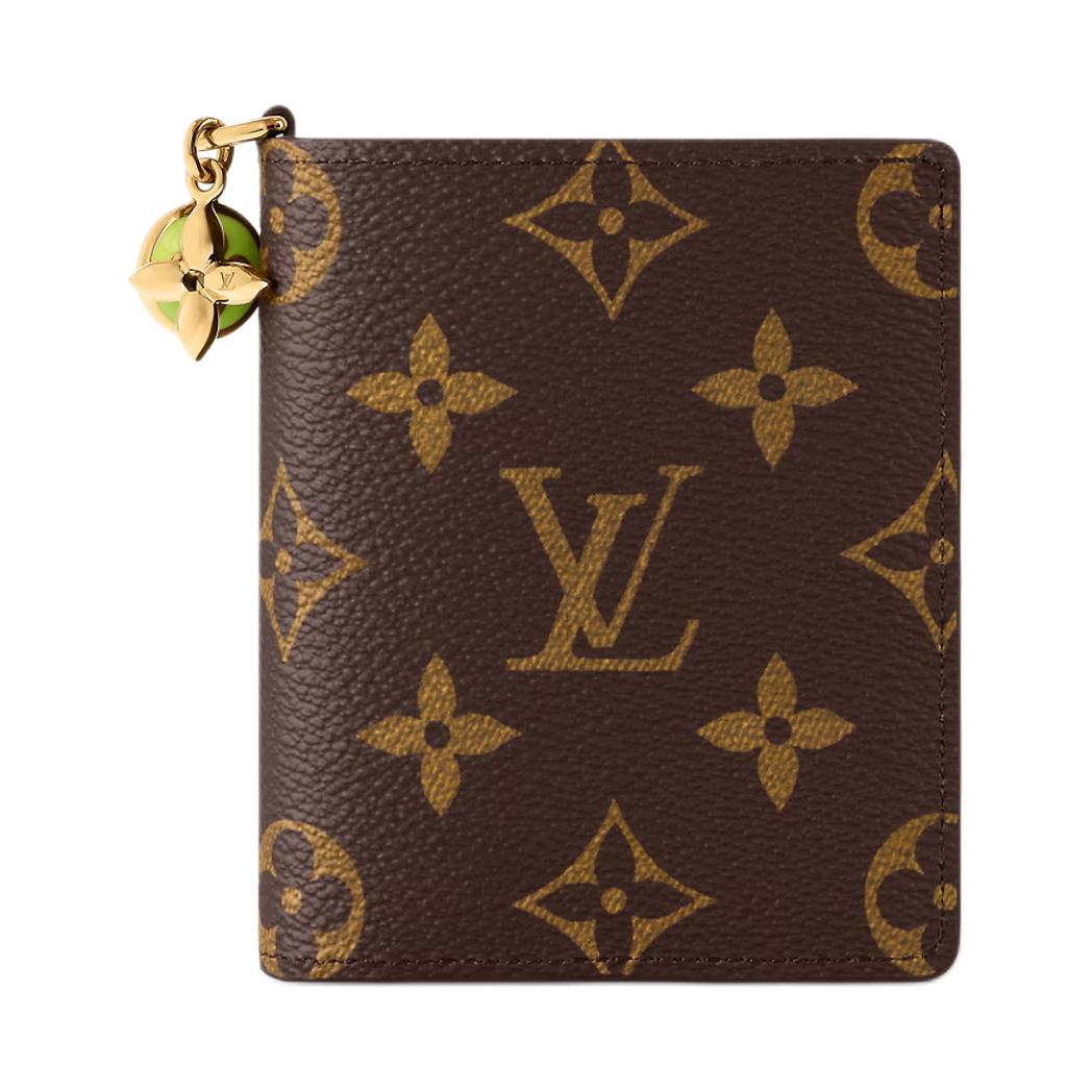

LOUIS VUITTON Кожаный кошелек унисекс коричневый