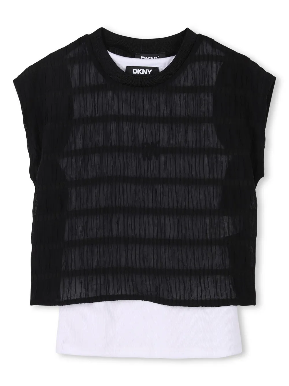 

Комплект из футболки и шортов Dkny Kids, черный