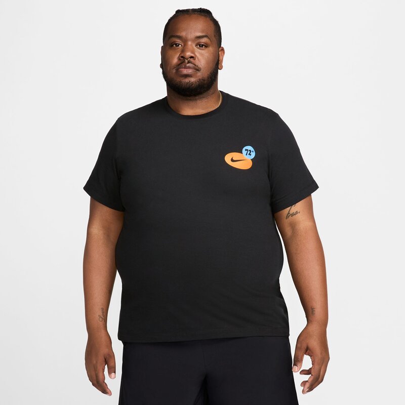 Футболка дри-фит фитнес Nike, черный — фото 4