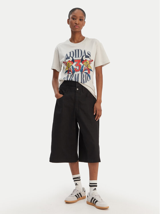 Футболка regular fit Farm Rio Graphic KD4641 Adidas, экрю — фото 2