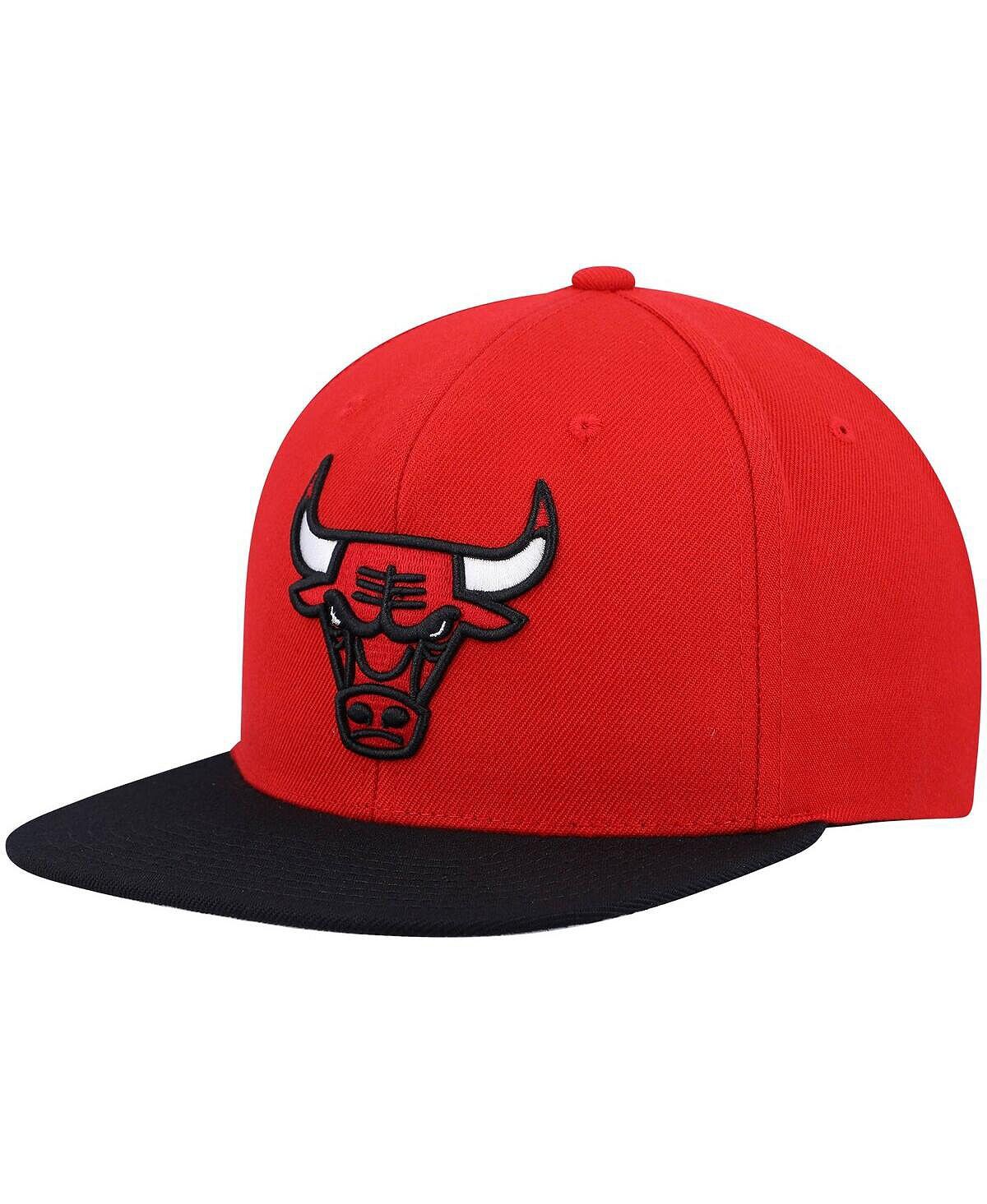 

Мужская красно-черная двухцветная кепка Chicago Bulls Team Snapback 2.0 Mitchell & Ness