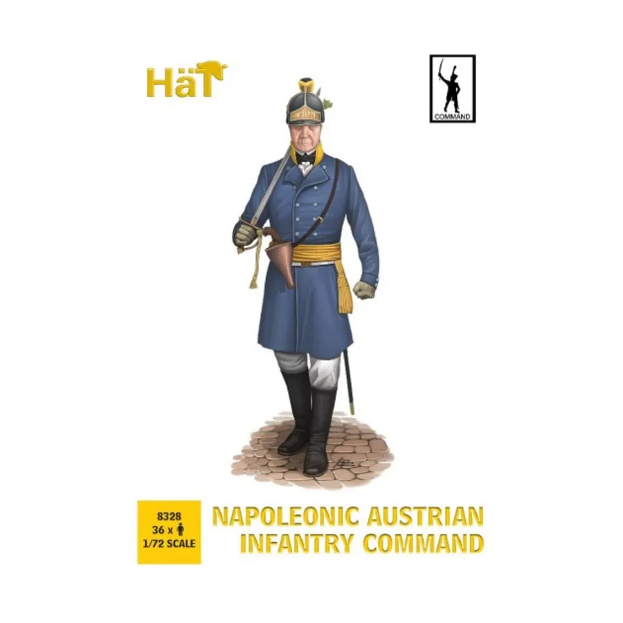 

Наполеоновское австрийское пехотное командование, Historical Plastic Military Figures - Napoleonic (1:72) (Hat Industries)