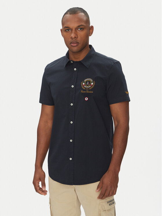 

Рубашка обычного кроя 251CA1285CT3288 Aeronautica Militare, синий