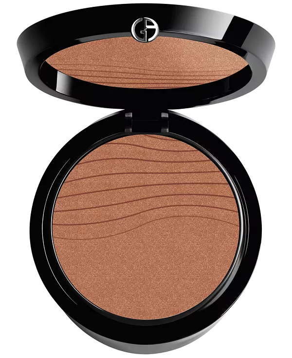 Светящаяся шелковистая прессованная фиксирующая пудра Armani, 8 (tan with neutral undertones)