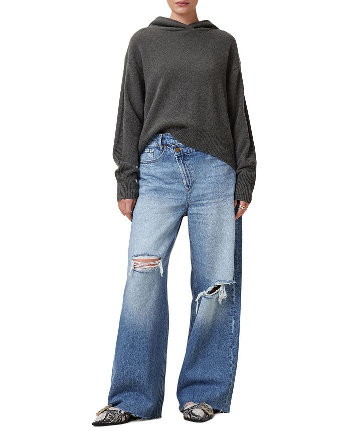 Джинсы Aki Crossover High Rise Wide Leg в цвете Light Indigo ALLSAINTS, синий — фото 4