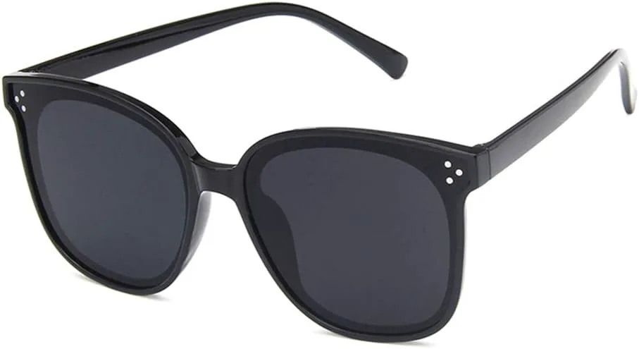 

Солнцезащитные очки Shiratori унисекс, модные, ярко-черные, серые, для отдыха, квадратные, неполяризованные, с защитой от УФ-излучения UV400, Bright Black Grey