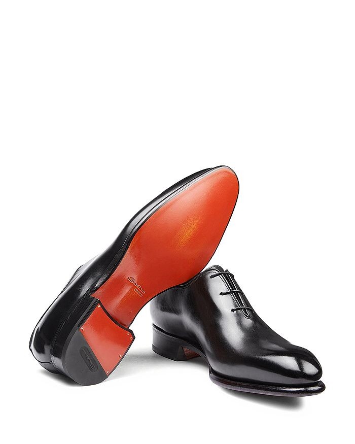 Мужские модельные туфли Carter Wholecut на шнуровке Santoni — фото 4