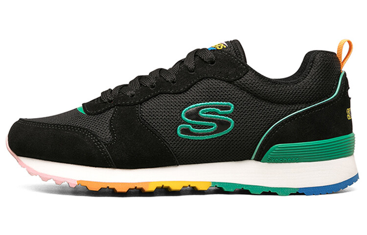 

Кроссовки женские с низким верхом, черные/многоцветные Skechers