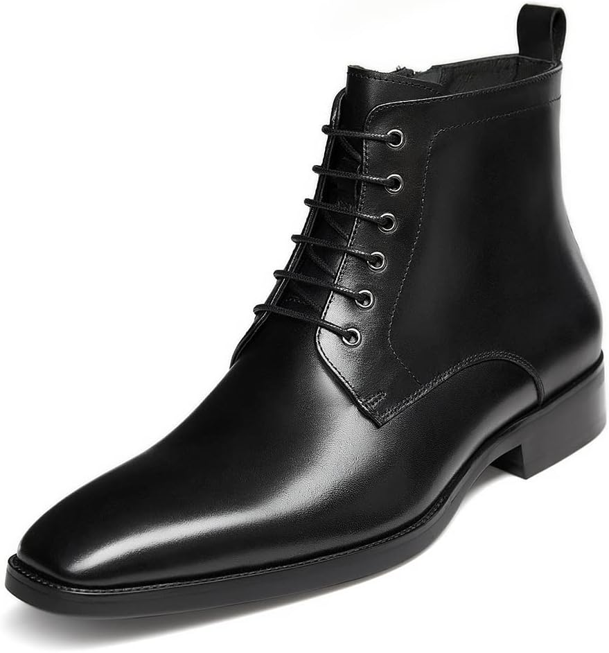 

Мужские ботинки GIFENNSE Chukka, мужские классические ботинки, оксфордские кожаные ботинки, стильные ботинки Челси для мужчин, черный