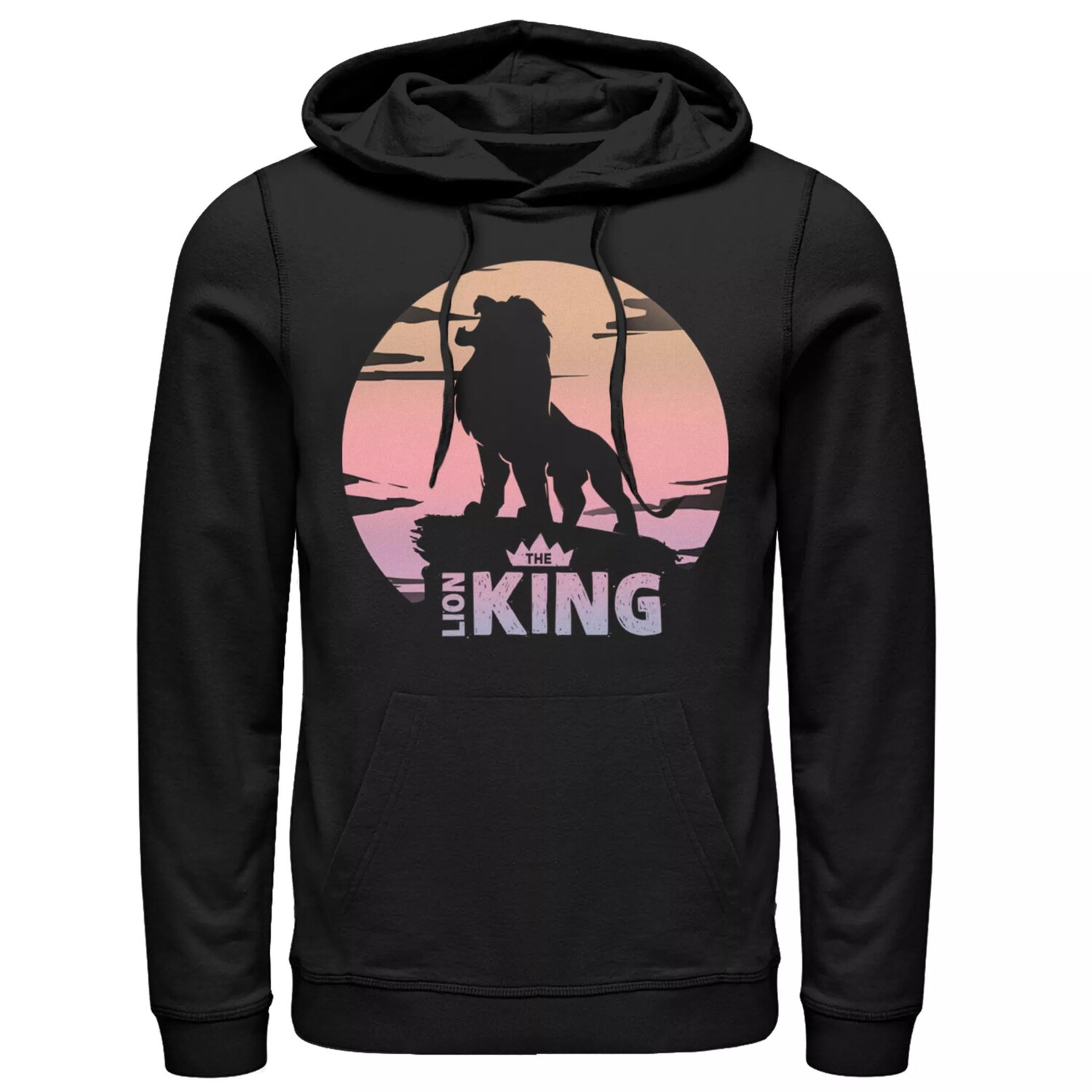 

Мужская толстовка с круглым логотипом Disney King Lion King Sunset Crown Licensed Character