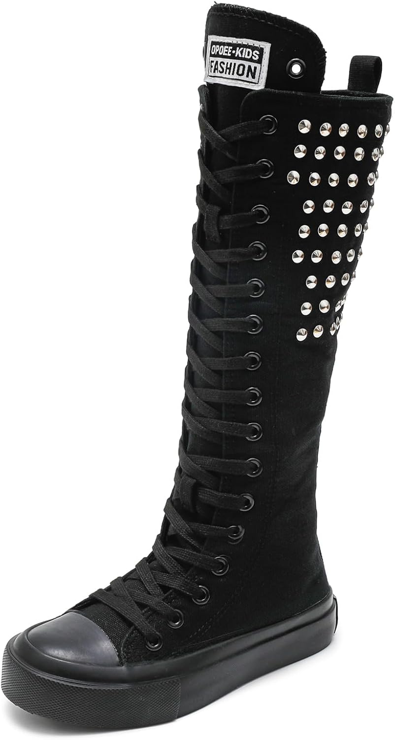 

Детские высокие кеды OPOEE для мальчиков и девочек, детские кеды на высокой подошве, модная уличная обувь для танцев, белые кроссовки для школы и активного отдыха, высокие ботинки для девочек