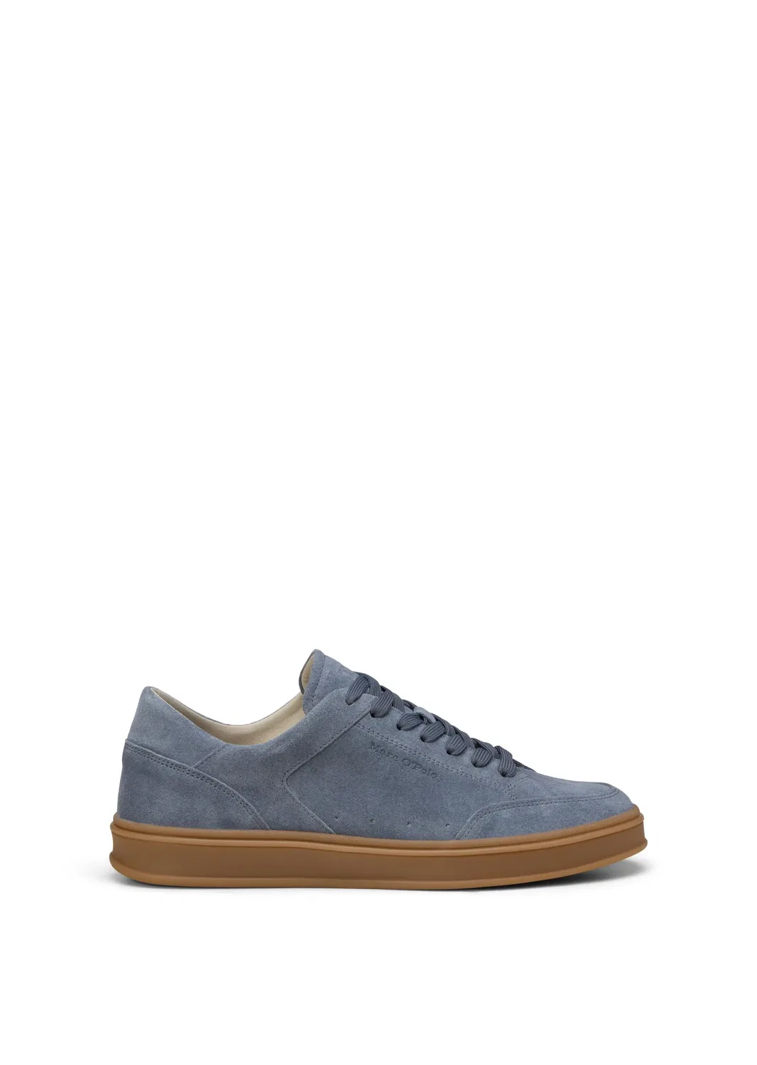 Сникерсы низкие из велюровой кожи Marc O'Polo, stormy blue