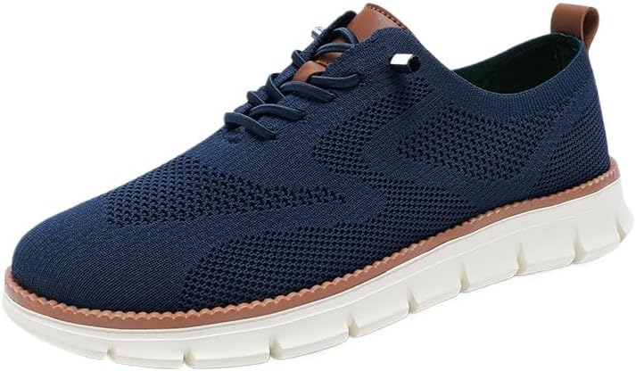 

Мужские повседневные лоферы SPKFHD большого размера - легкие и дышащие слипоны, синий