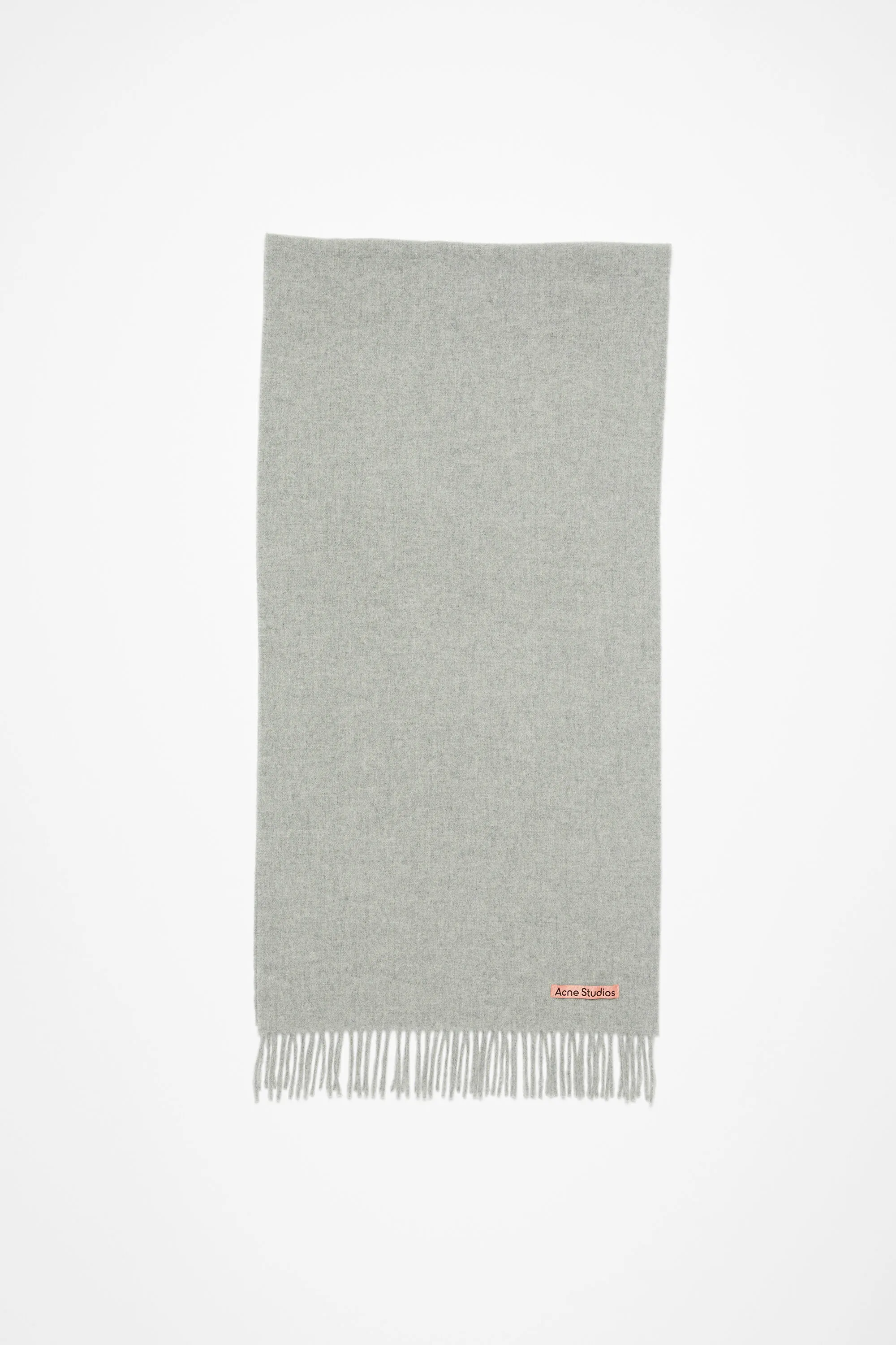 

Шерстяной шарф с бахромой - узкий Acne Studios, Light Grey Melange