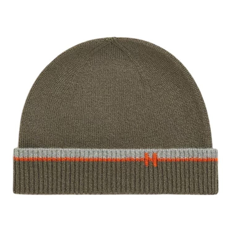 

HERMES Кашемировая мужская шапка бежевая, Tan