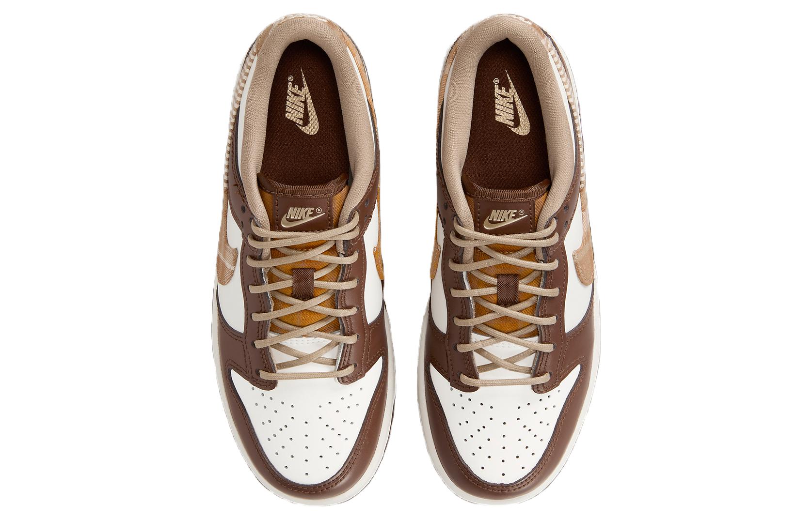 

Dunk Low 'Brown Plaid' GS Nike, Белый Коричневый