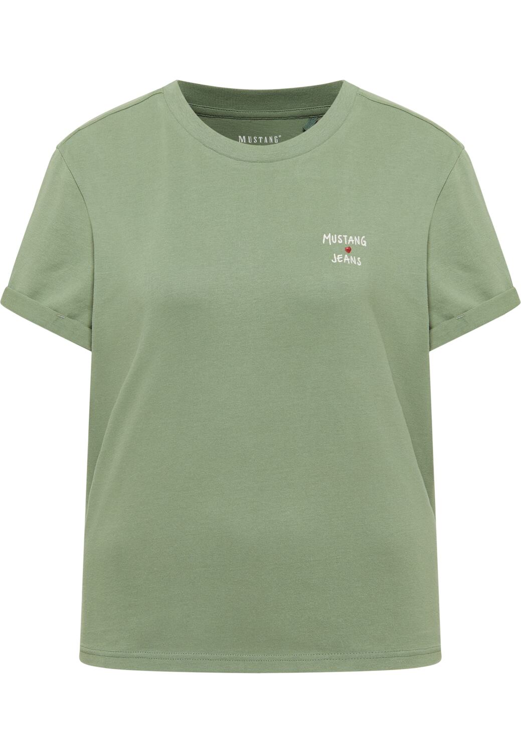 

MUSTANG Футболка 'Monroe' в зеленом цвете