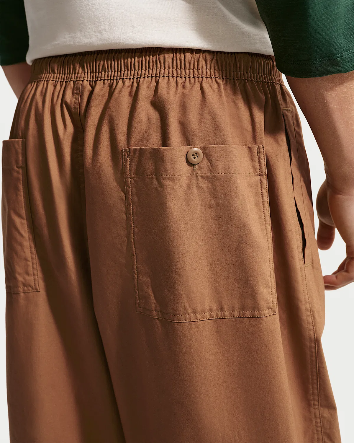 Мужские широкие штаны Nike Club, Ale Brown/Ale Brown — фото 3