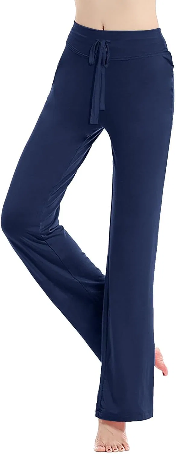Брюки свободные, Yoga Pants, темно-синие — фото 4