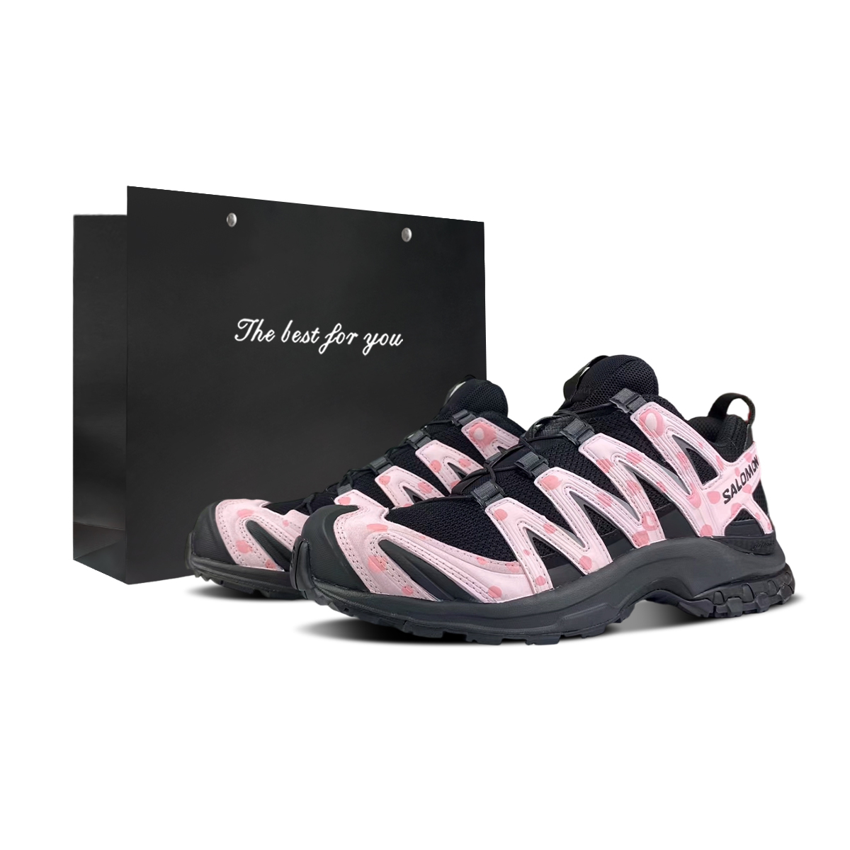 

Xa pro 3d la yaute амортизация устойчивость к истиранию дышащие низкие кроссовки для бега unisex SALOMON, розовый