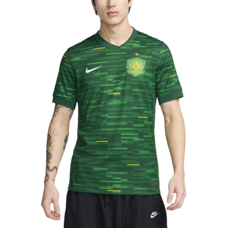 Nike Футболка Dri Fit Soccer Jersey Men's Pine Green/Canyon Green/White — фото 3
