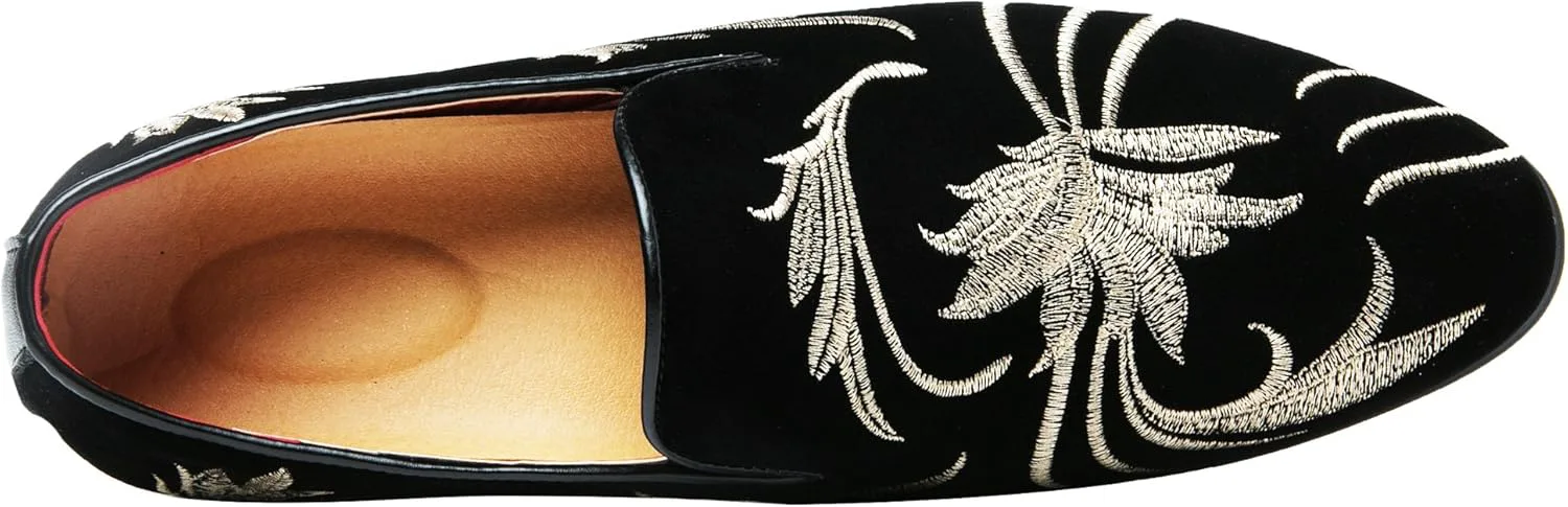 

Мужские лоферы Santimon с эластичной вставкой, деловые туфли для смокинга, с кожаной подкладкой, тапочки, мокасины для вождения, легкие, с вышивкой, замшевые, роскошные, формальные и повседневные туфли под костюм