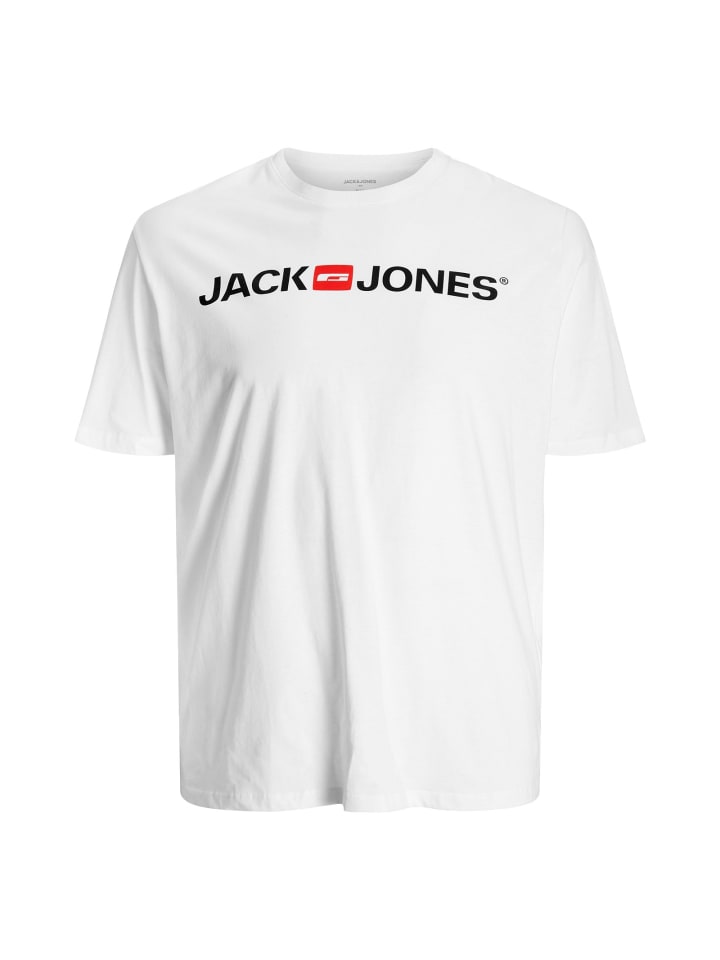 

Футболка с логотипом JJECORP, SS, круглый вырез, NOOS PLS, белый цвет Jack and Jones