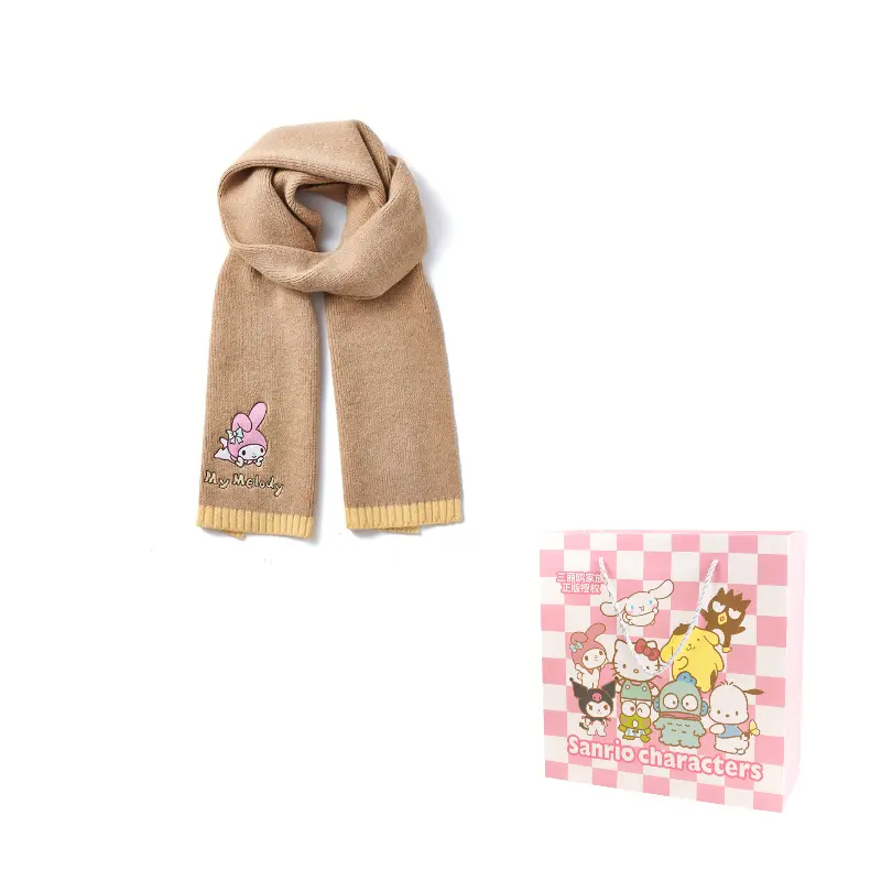 

Sanrio Мелоди вязаный шарф унисекс, My Melody Knit Scarf