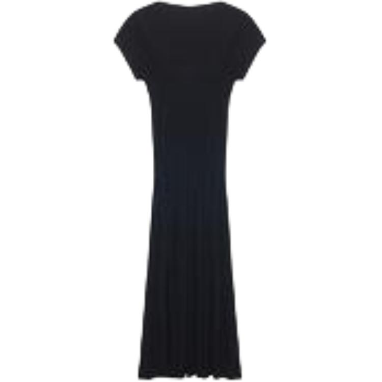 

Женское платье с коротким рукавом FW25 TOTEME, черный