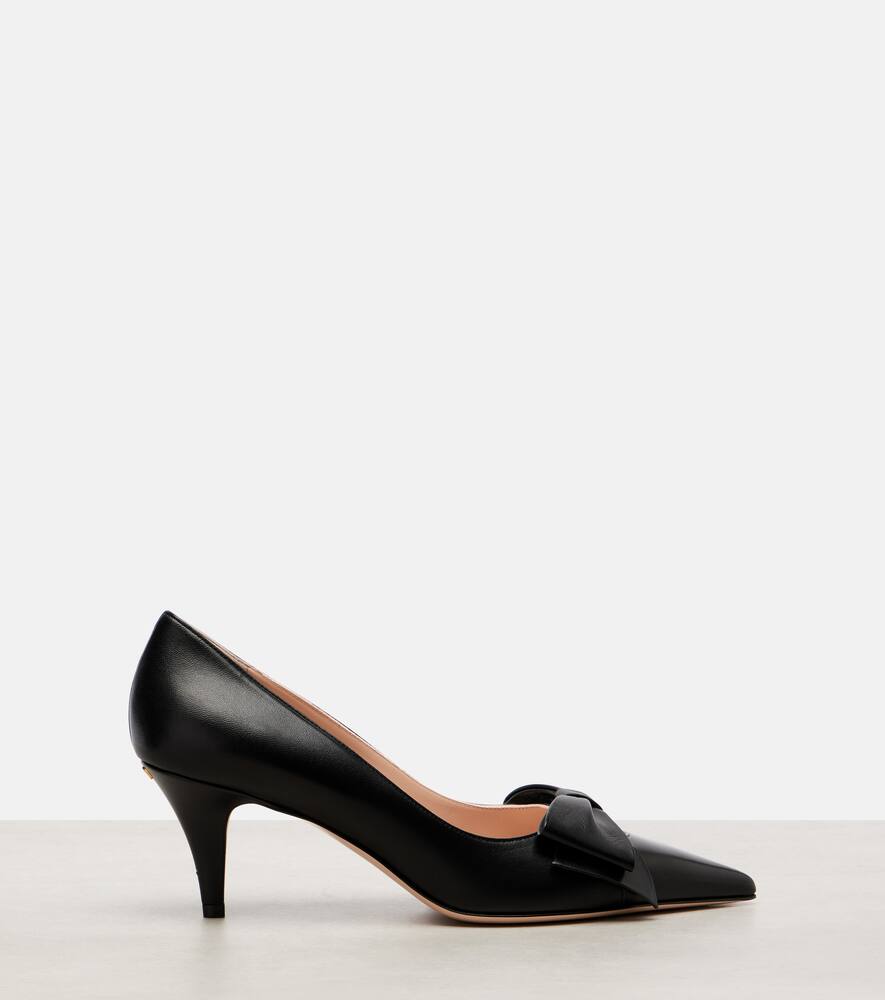 Боуоу 65 кожаные лодочки Valentino Garavani, Black — фото 4