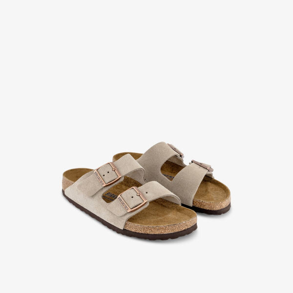 Сандалии Arizona из замши с двойным ремешком Birkenstock, коричневый — фото 3
