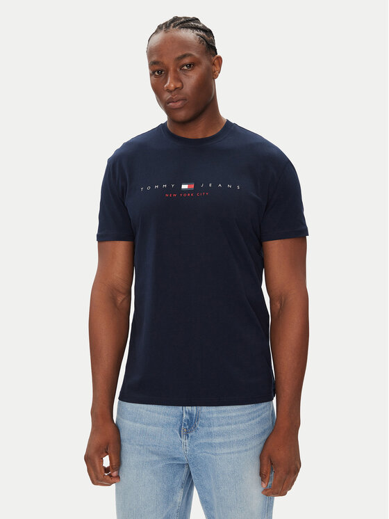 

Футболка regular fit Flag Linear DM0DM21911 Tommy Jeans, синий