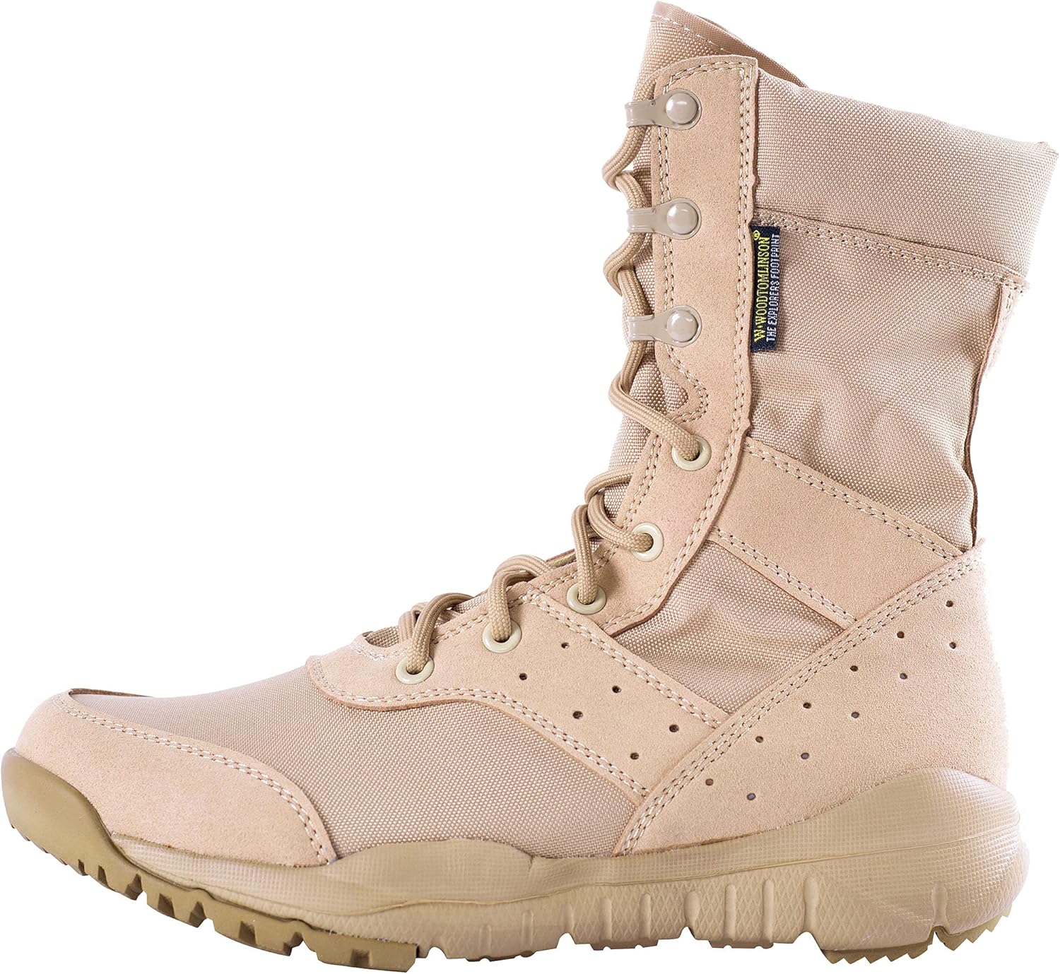 

Мужские легкие тактические ботинки LD из микрофибры/замши Wwoodtomlinson, Tan