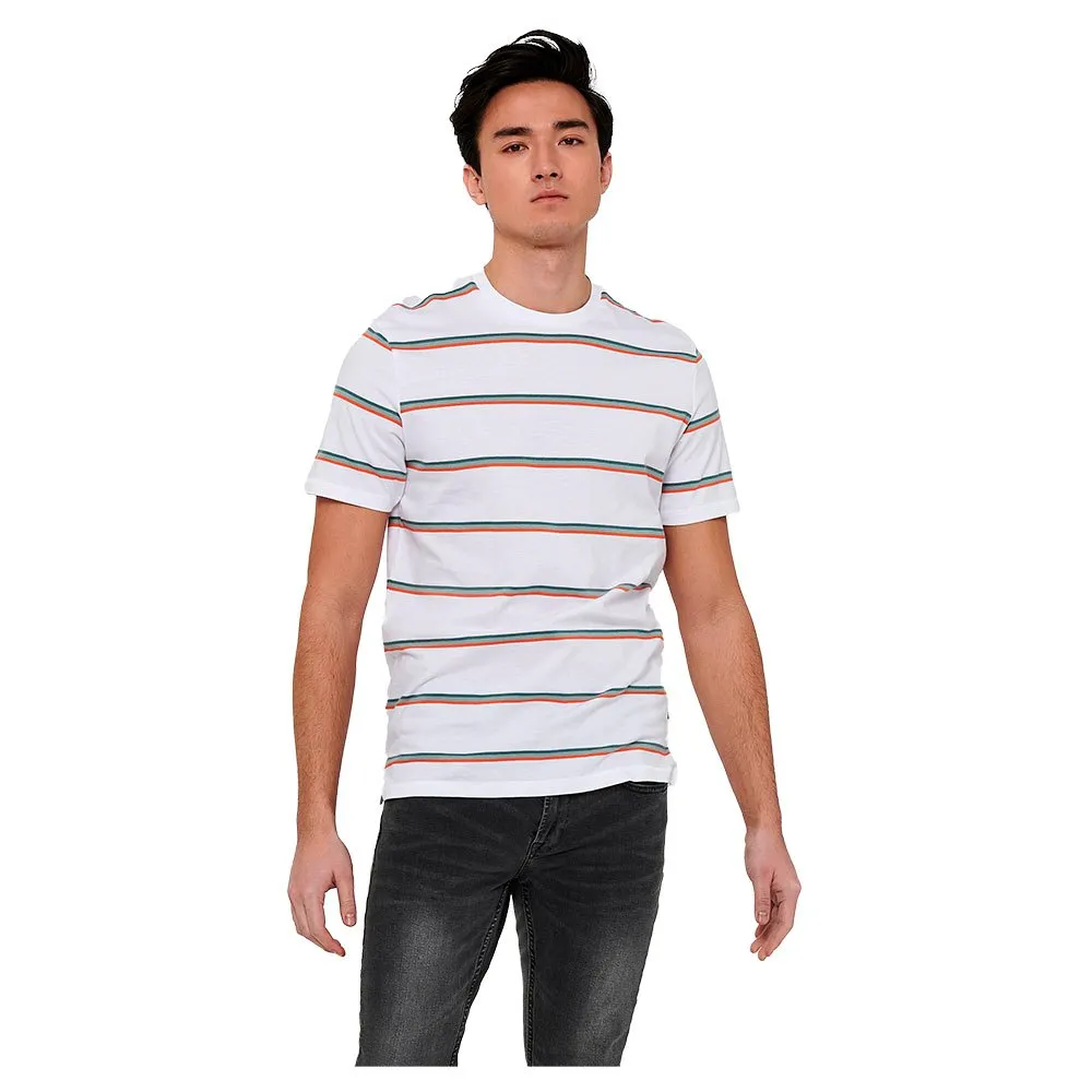 

Футболка с коротким рукавом Only & Sons Mario Life Regular, белый