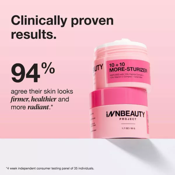 Крем для лица Innbeauty Project — Увлажняющий + 10 с % витамина С + % пептидного комплекса + керамиды — фото 2